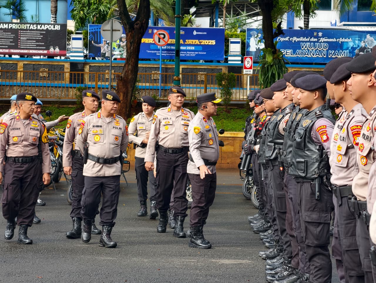 Wakapolda Metro Jaya Pimpin Apel Ditsamapta Berikan Apresiasi dalam Menjaga Kondusifitas Jakarta