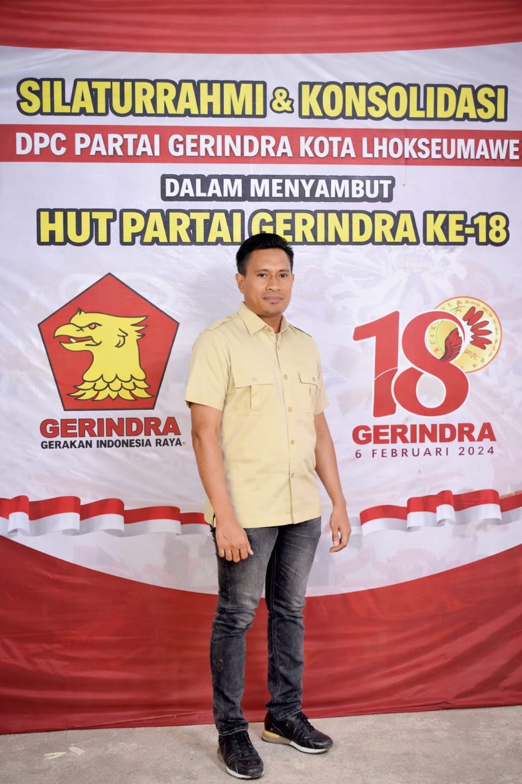 Sambut HUT ke-18, Gerindra Lhokseumawe Gelar Silaturrahmi dan Konsolidasi