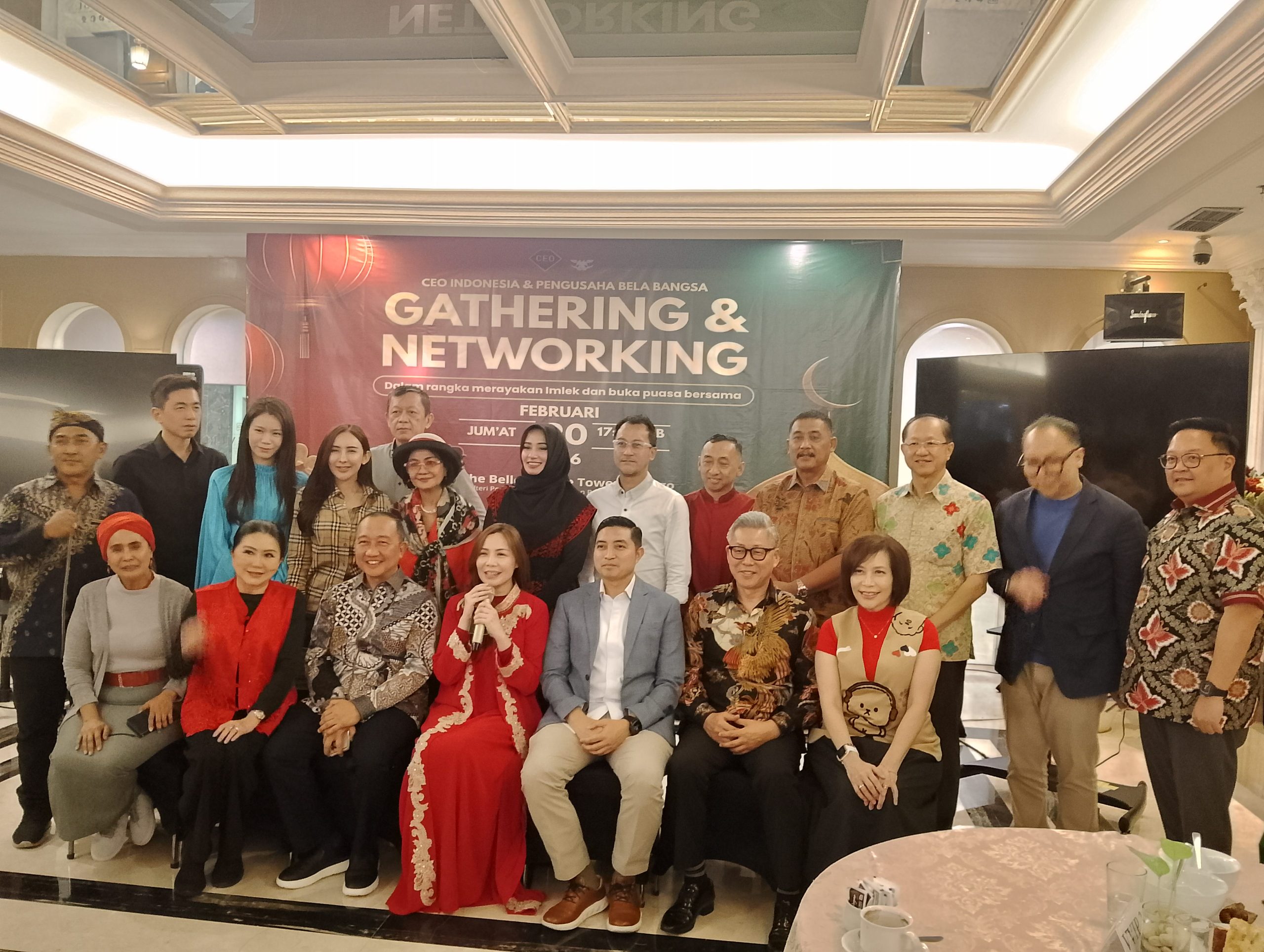 Harmoni Imlek dan Ramadan, CEO Indonesia dan Pengusaha Bela Bangsa Gelar Gathering Dan Networking di Belleza