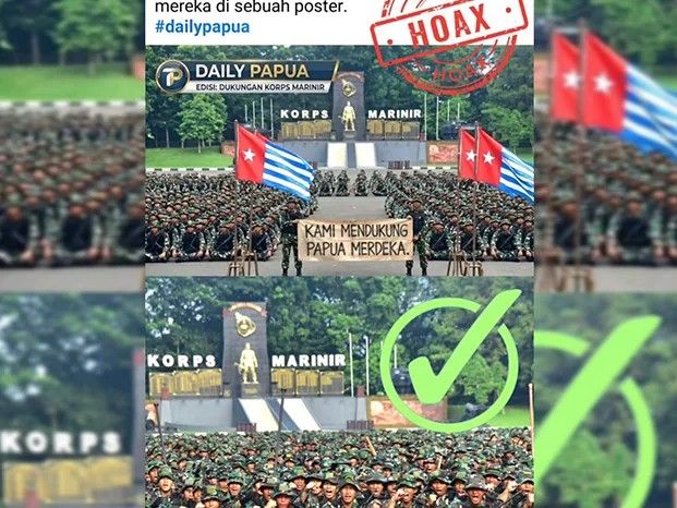 Dukung Papua Merdeka, Marinir: Foto Manipulasi!