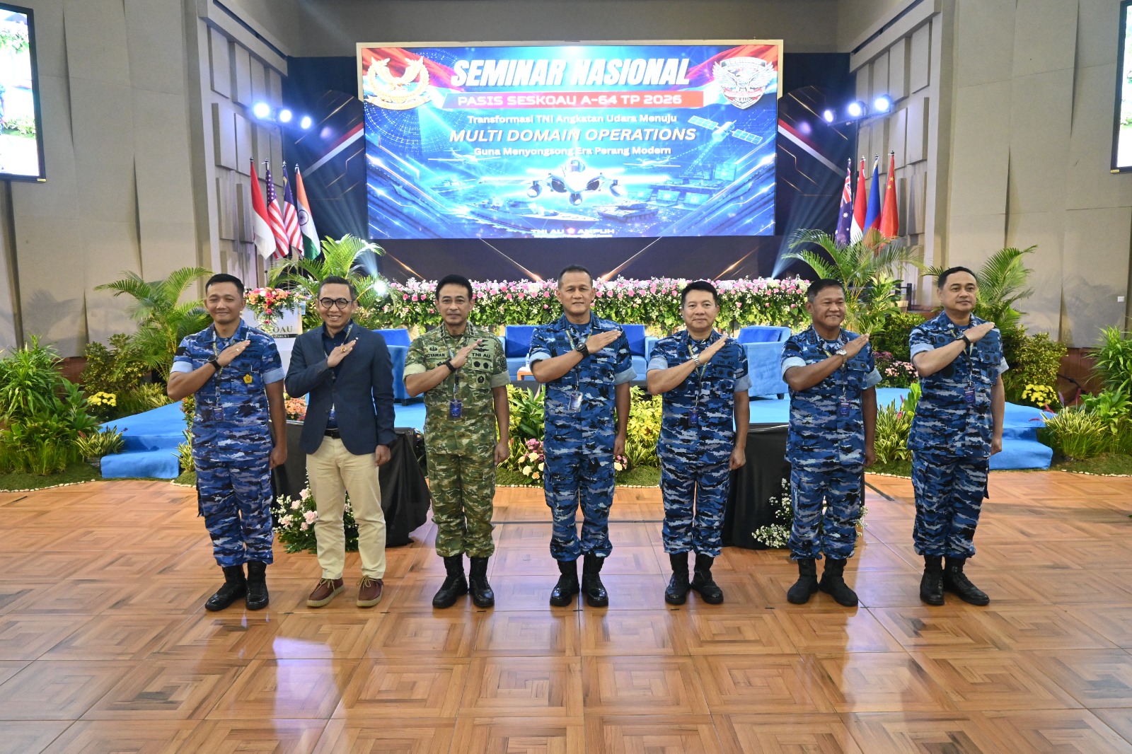 Pasis Seskoau A-64 TP 2026 Gelar Seminar Nasional Bahas Transformasi TNI AU Menuju Multi Domain Operations
