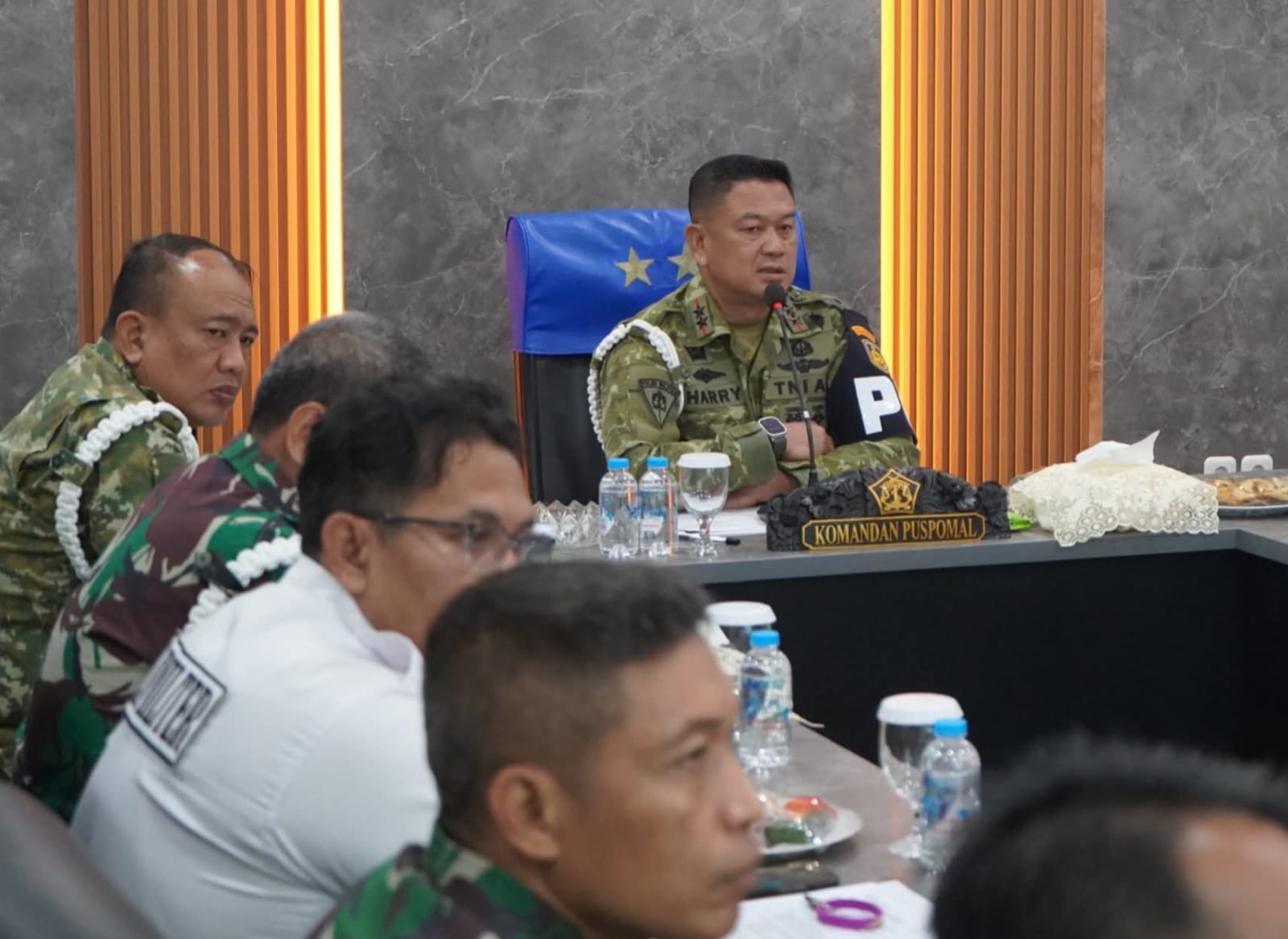 Komandan Puspomal Mayjen Mar Harry Indarto Berikan Arahan Kepada Jajaran POM TNI AL Melalui Video Conference