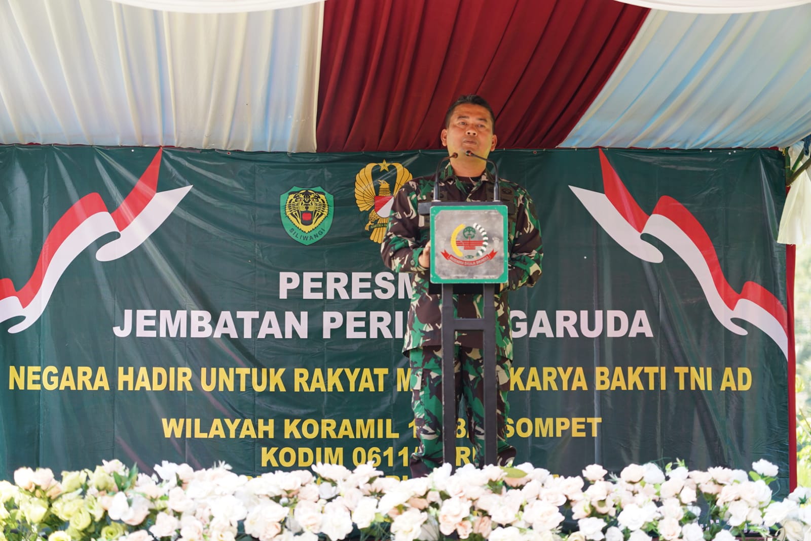 Danrem 062/Tn Resmikan Jembatan Perintis Garuda di Wilayah Kodim 0611/Garut, Permudah Akses dan Tingkatkan Kesejahteraan Masyarakat