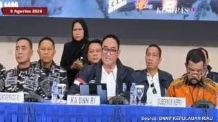 Kapal Berbendera Tanzania Disergap di Laut Kepri, Berisi 1,3 Ton Narkoba Siap Edar
