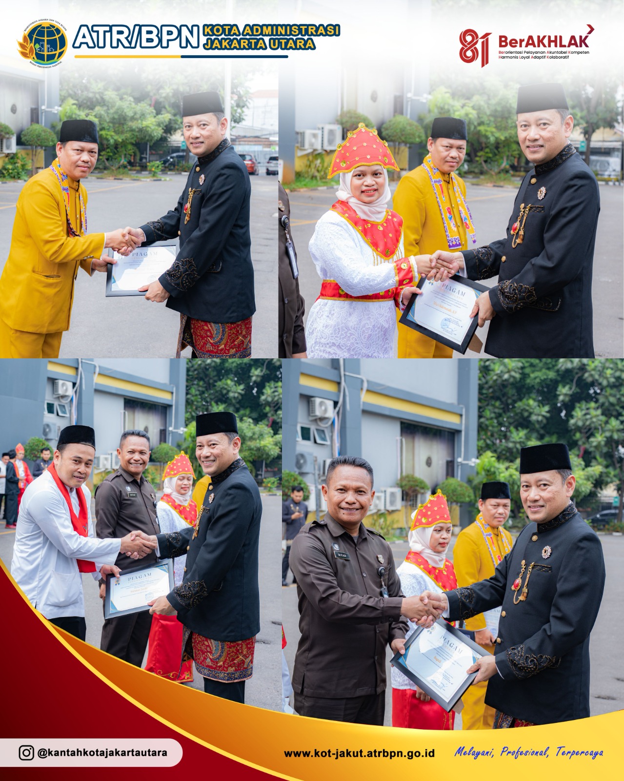 Khidmat Peringati HUT ke-81 RI, Pegawai Kantah Jakut Padukan Semangat Kemerdekaan dan Keberagaman Budaya