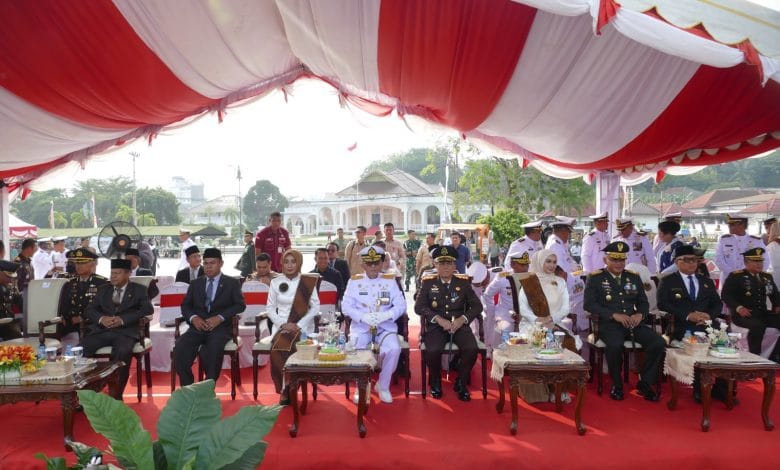 Lanal Bintan Sukses Selenggarakan Upacara HUT Ke-81 TNI Provinsi Kepri