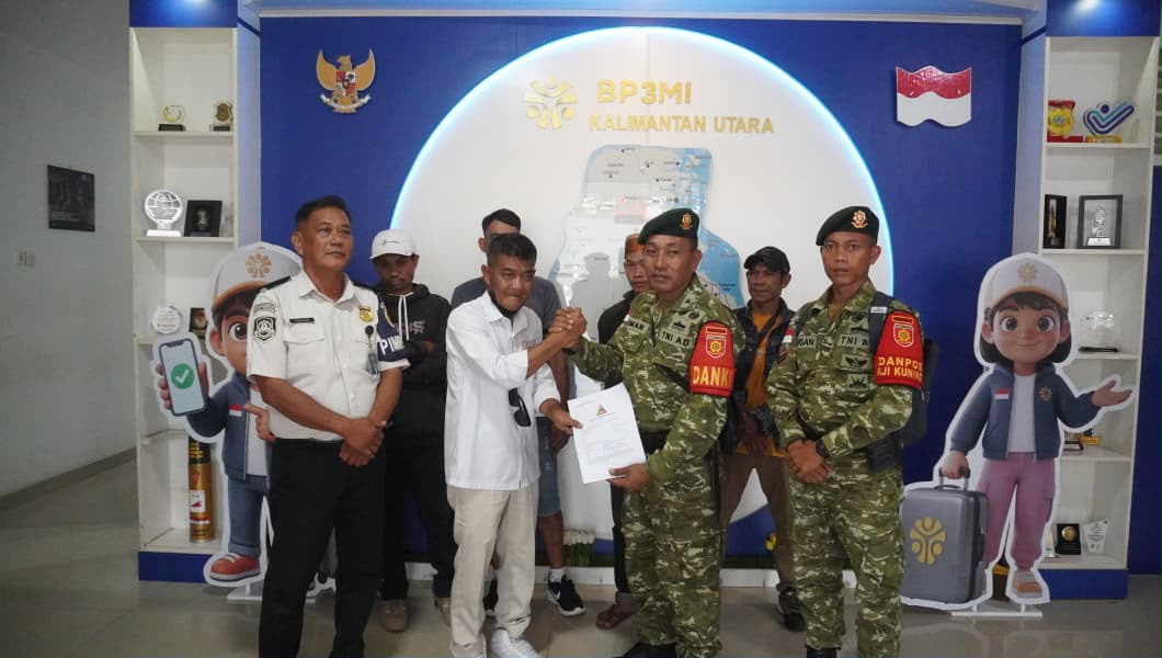 Cegah Jalur Ilegal ke Malaysia, Satgas Pamtas TNI Gagalkan Keberangkatan Empat Calon PMI